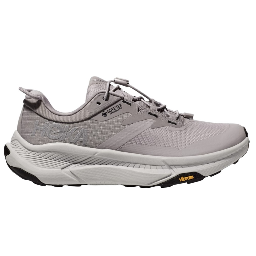 NIB Hoka Women's Transport GTX Opal Light Grey Trail Sneaker Gore‑Tex 8.5